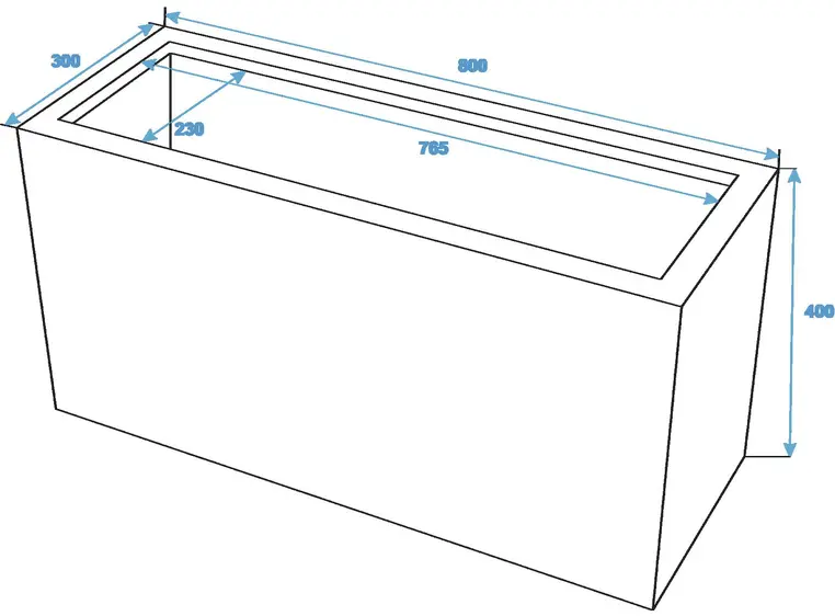 Europalms LEICHTSIN CUBE-40, shiny-red 
