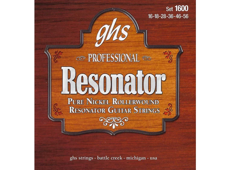 GHS 1600 Pure Nickel Rollerwound (016-056) RESONATOR 