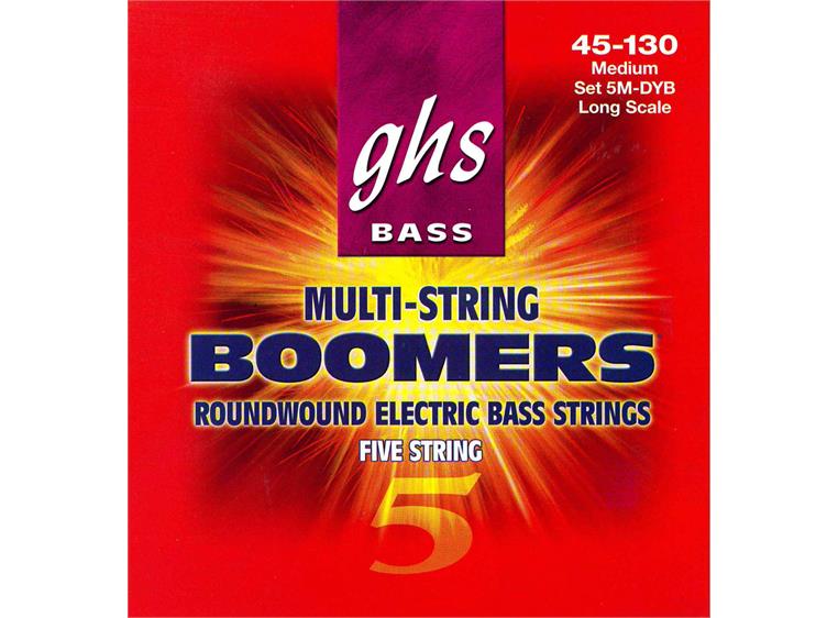 GHS 5M-DYB Bass Boomers (045-130) Medium 5-String