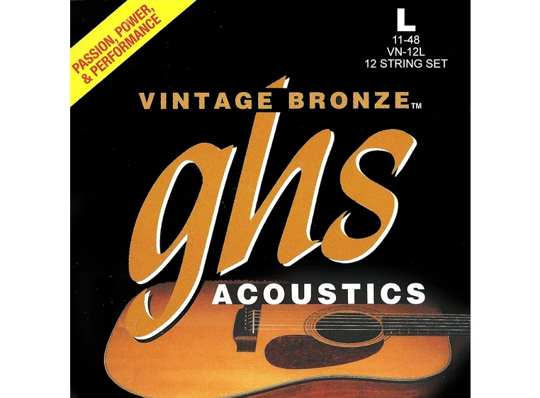 GHS VN-12L Vintage (011-048) Bronze 12-String Light 