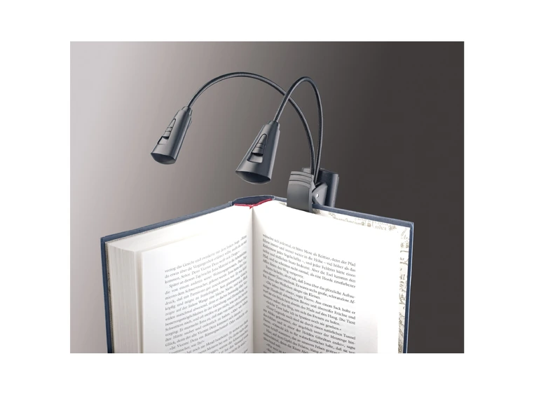 K&M 12244 Music stand light Double 2 LED black, FlexLight  Inc. 3x(AAA) 