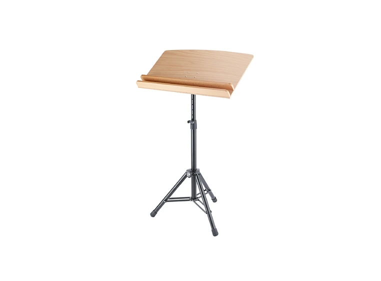 K&M 12334 Orchestra conductor stand desk beech nature, 2 shelves. 800 x 465 mm 