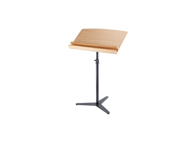 K&M 12334 Orchestra conductor stand desk beech nature, 2 shelves. 800 x 465 mm 