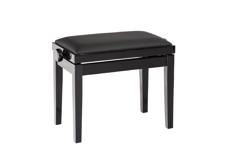 K&M 13820 Setepute for pianobenk 13700-13751. Sort kunstlær 