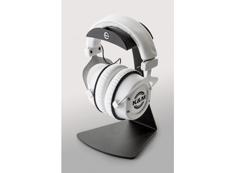 K&M 16075 bordstativ til hodetelefoner Sort, presenter el. lagre hodetelefoner 