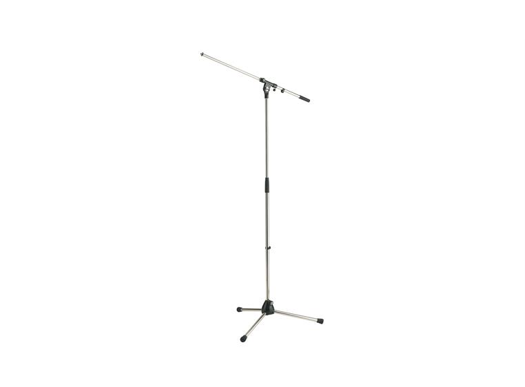 K&M 21020 Microphone stand, Chrome H: 900/1605mm, BL: 800mm