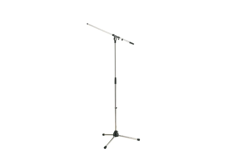 K&M 21020 Microphone stand, Chrome H: 900/1605mm, BL: 800mm 