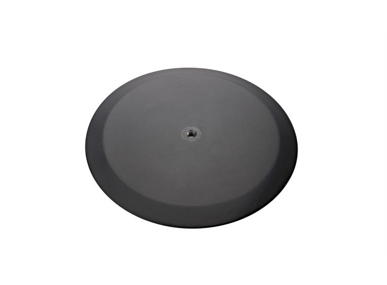 K&M 26700 Base plate,structured black Flat round base, M20, ø 450 mm