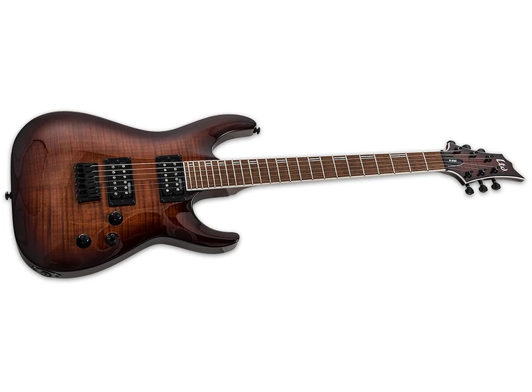 LTD H-200FM Dark Brown Sunburst 