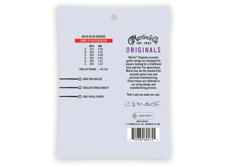 Martin Acoustic 80/20 Light (012-054) 