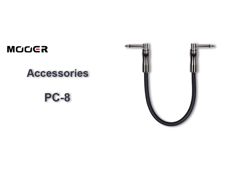 Mooer PC8 8 Inch Patch Angled Head/Angled Head Patch Cable 