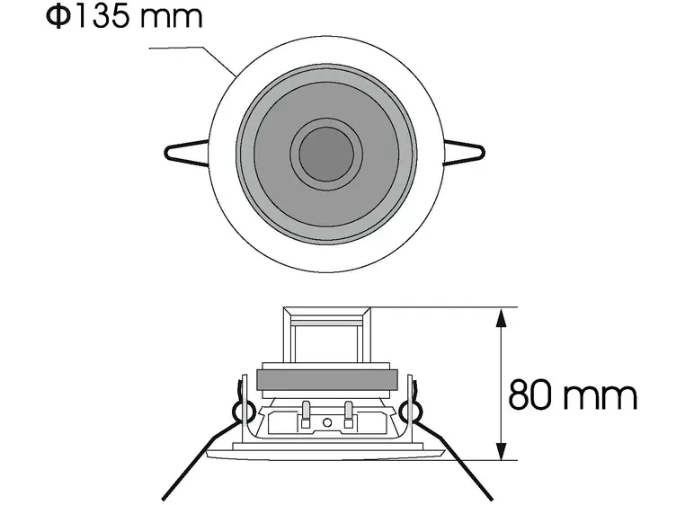 OMNITRONIC CS-4S Ceiling Speaker black 