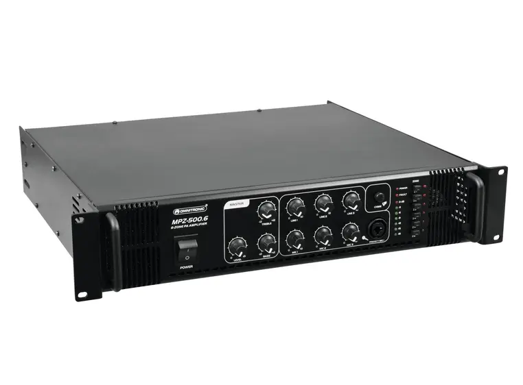 OMNITRONIC MPZ-500.6 PA Mixing Amplifier 