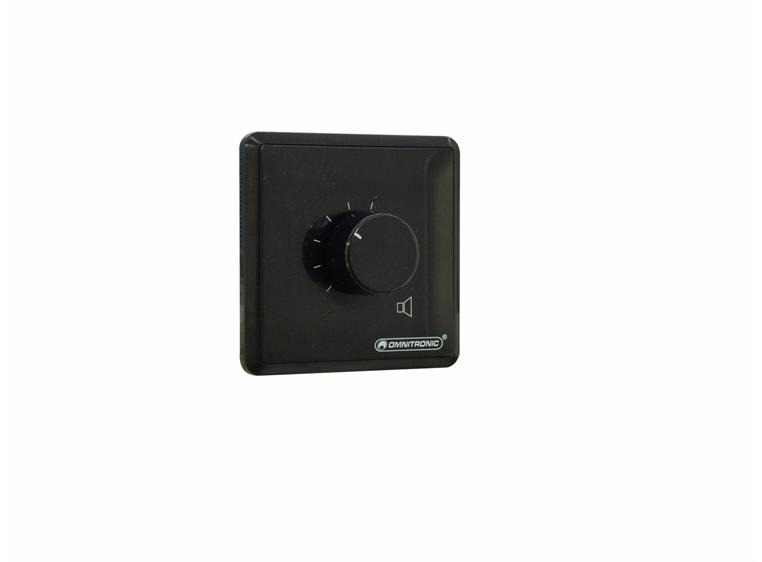 OMNITRONIC PA 5W stereo Volume Controller, Black
