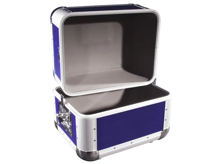 ROADINGER Record case ALU 50/50, rounded, dark blue 