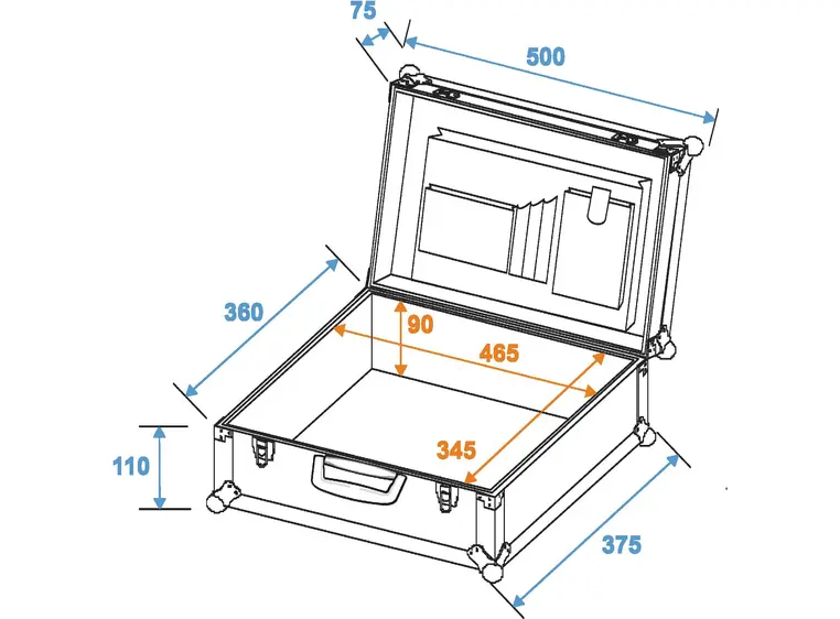 ROADINGER Universal case BU-1, black 