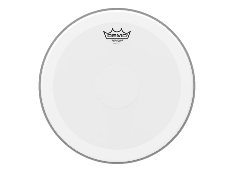 Remo P4-0114-C2 Powerstroke 4 Coated 14" Diameter Clear Dot 
