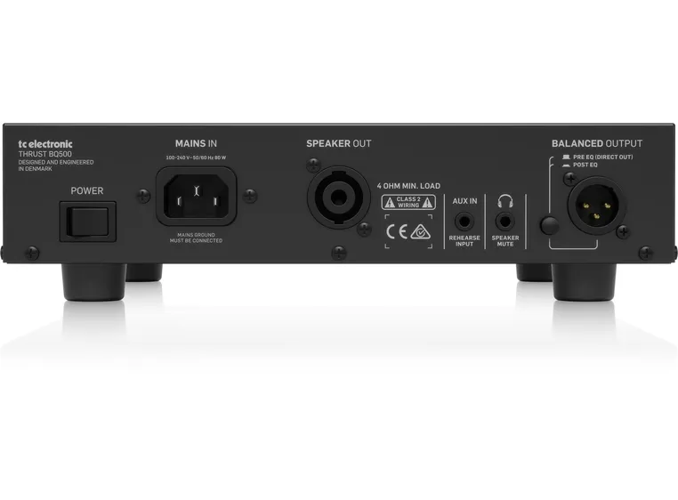 TC Electronic BQ500 500 Watt Portable Bass Head with Mosfet Preamp 