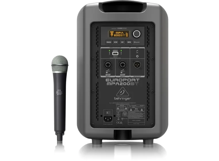 Behringer Europort MPA200BT Portable PA Speaker with wireless mic 