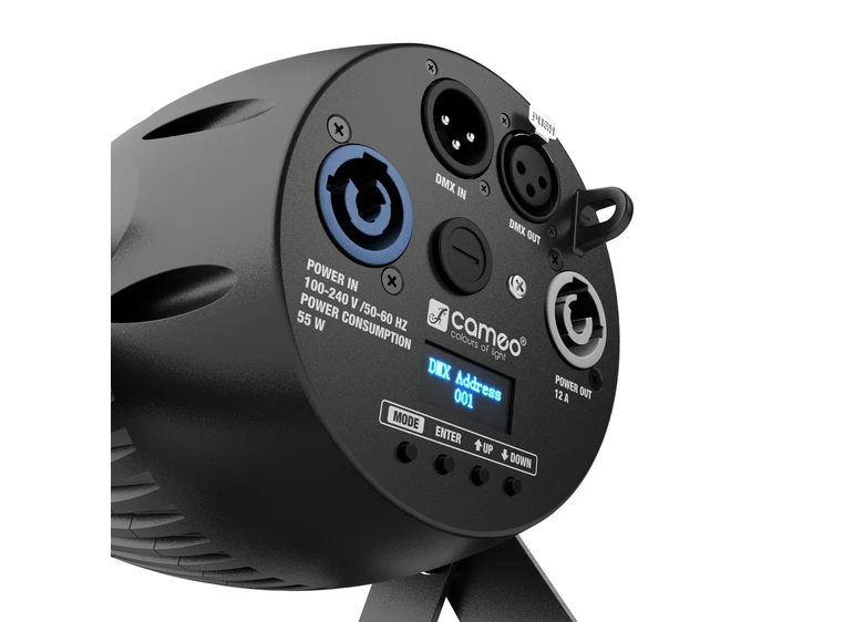 Cameo Q-SPOT 40 RGBW Compact Spotlight 40W RGBW LED in Black Housing 