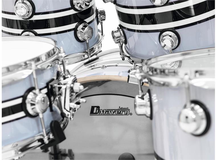 DIMAVERY DS-600 Drum set 10-12-16-22-14 med hi-hat, cymbal stativ, uten cymbaler
