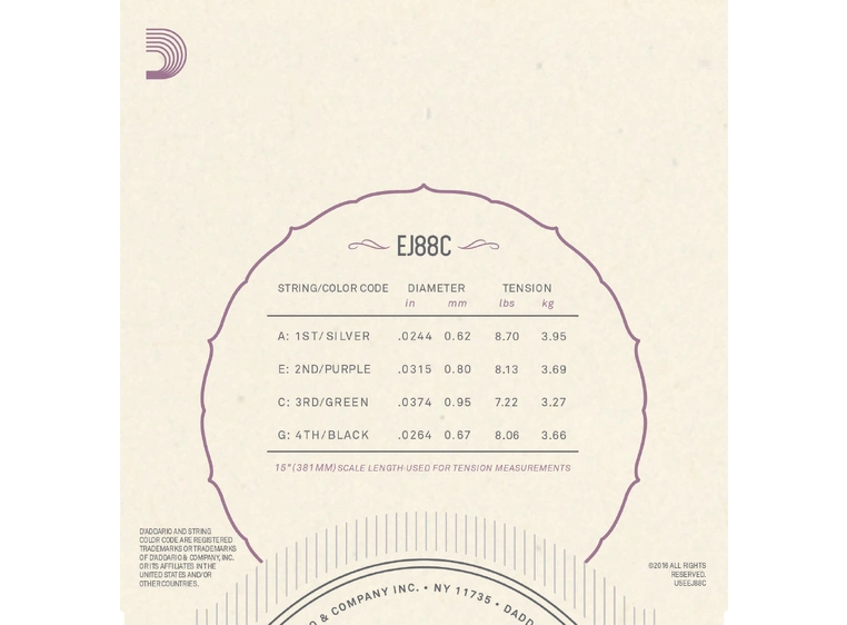 D'Addario EJ88C 