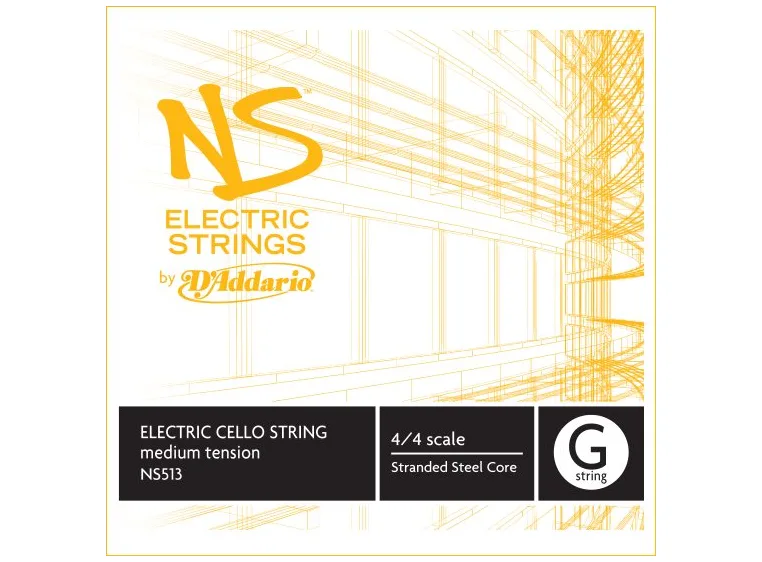 D'Addario NS513 G Electric Cello String NS Electric G 29.4 