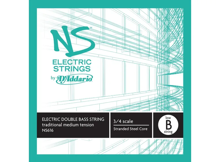 D'Addario NS616 LOW B Trad Bass String NS Electric Low B 69.6 