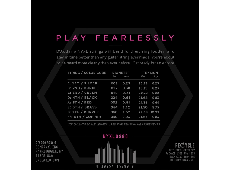 D'Addario NYXL0980 (009-080) 