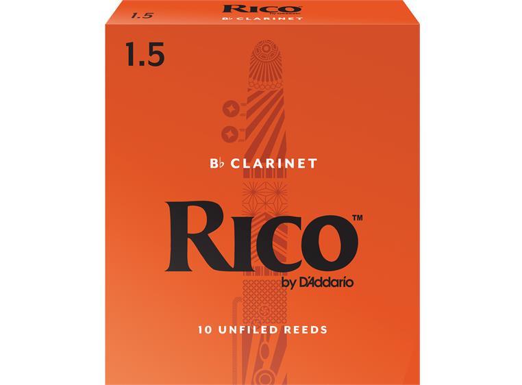 D'Addario RCA1015 Klarinett Flis Rico Bb Clarinet 1.5 10 Pack
