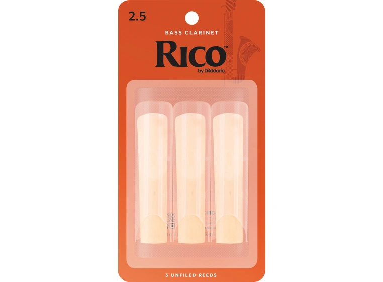 D'Addario REA0325 Klarinett Flis Rico Bass Clarinet 2.5 3 Pack 