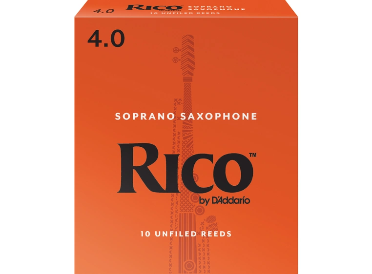 D'Addario RIA1040 Sopransaksofon Flis Rico Soprano Saxophone 4.0 10 Pack 