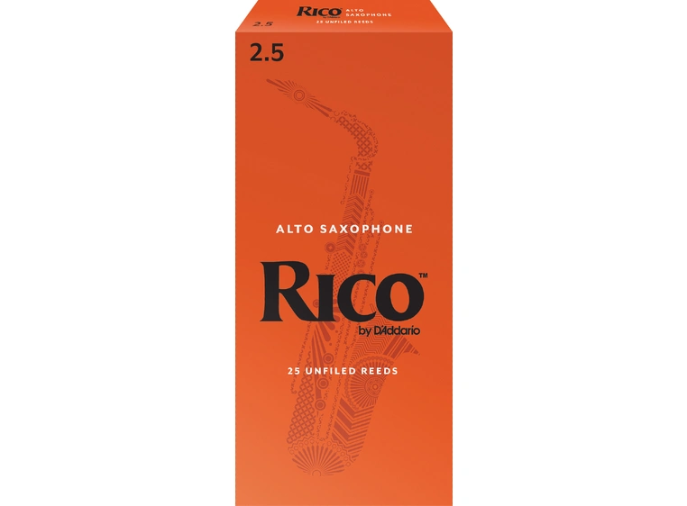 D'Addario RJA2525 Altsaksofon Flis Rico Alto Saxophone 2.5 25 Pack 