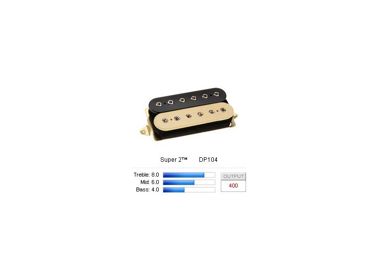 DiMarzio DP104BC Pickup Humbucker Super 2 Black/Cream 