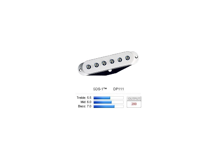 DiMarzio DP111W Pickup Strat SDS-1 White 