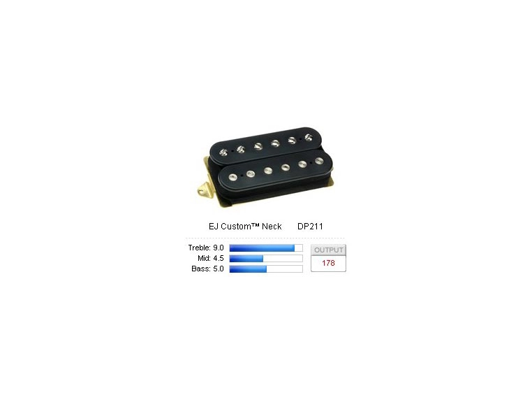 DiMarzio DP211BK Pickup Humbucker EJ Custom/Neck Black 