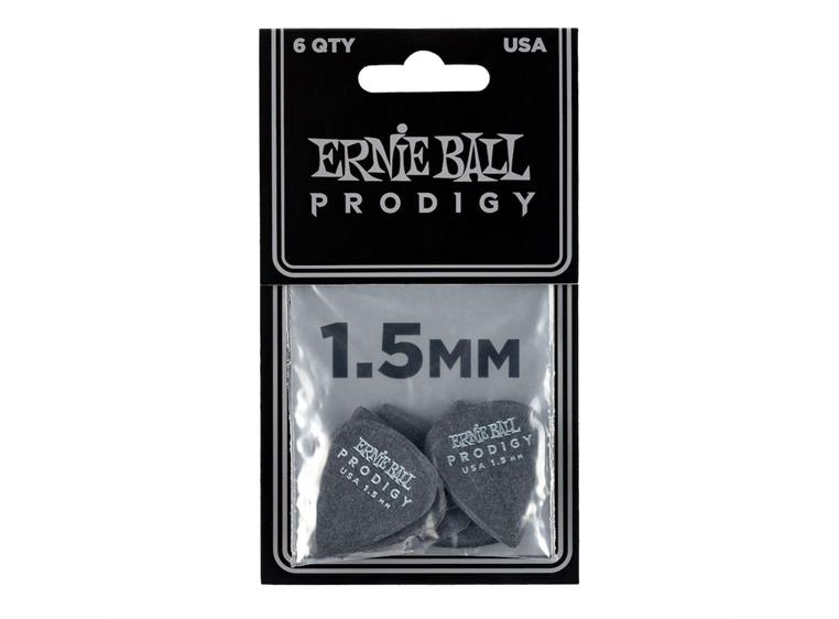 ERNIE BALL EB-9199 Prodigy pick, Black 1S,High Performance plekter 6-pakning