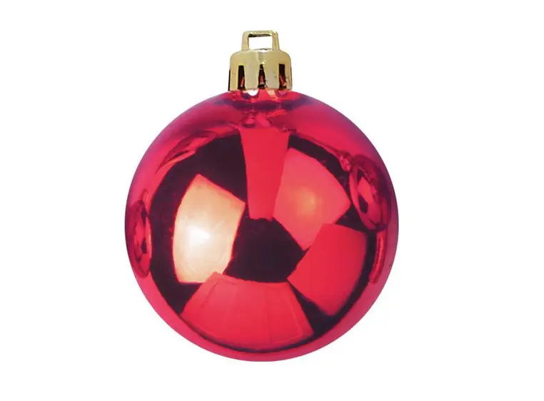 Europalms Deco Ball 7cm, red 6x 