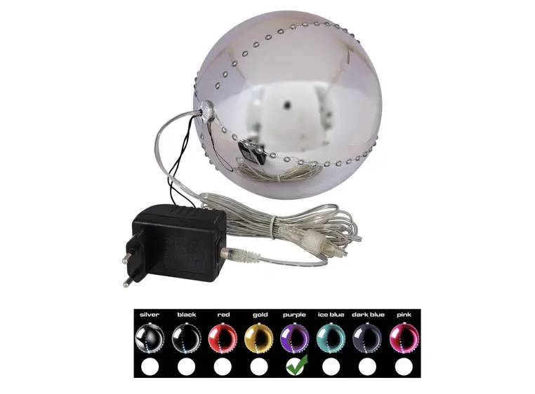 Europalms LED Snowball 15cm, purple 