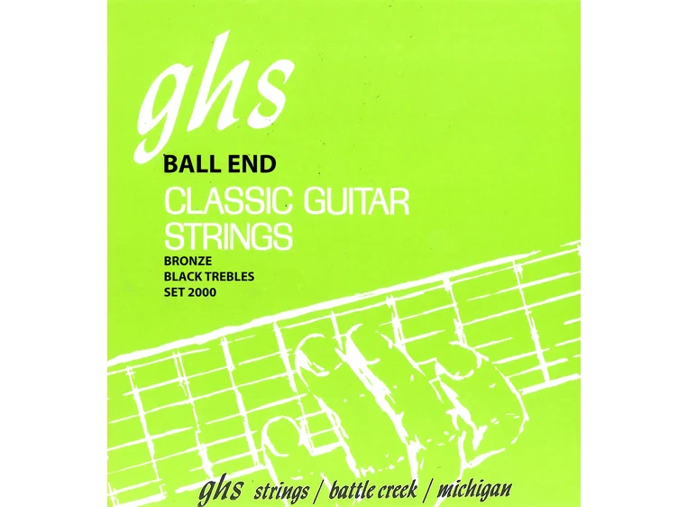 GHS 2000 Ball end regular Classics (028-043) High Tension Black 
