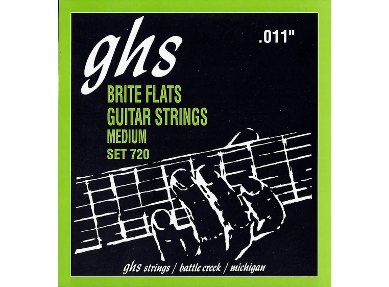 GHS 720 Brite Flats Flatwound Medium (011-050) 