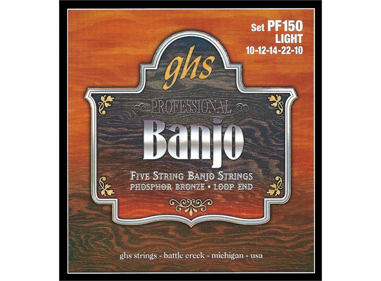 GHS PF150 Phosphor Bronze Banjo 5-String (010-022) Light