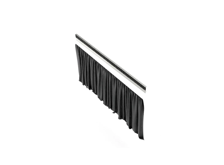 K&M 11995 Curtain for conductor podium black polyester. Length 1m, Height 40cm. 