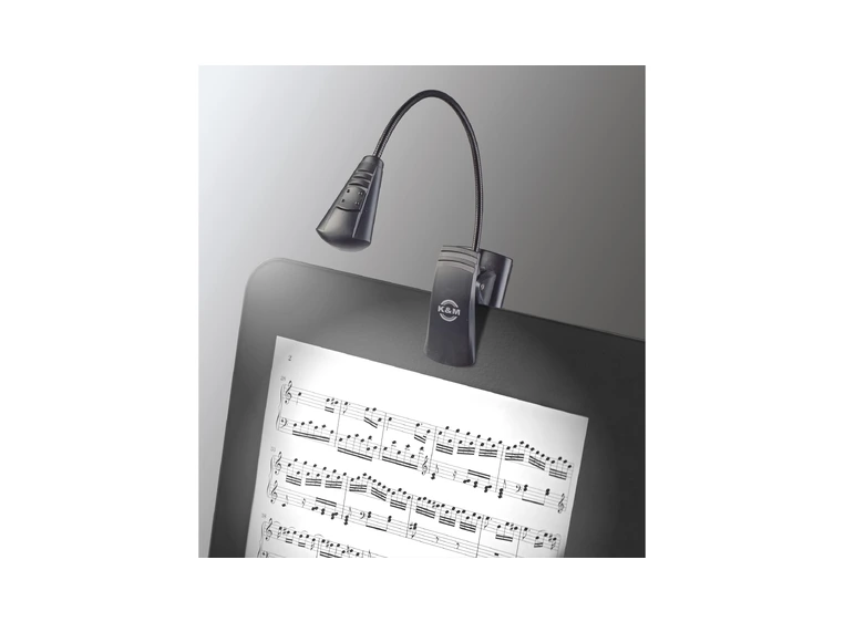 K&M 12241 Music stand light LED black, FlexLight  Inc. 3x(AAA) 