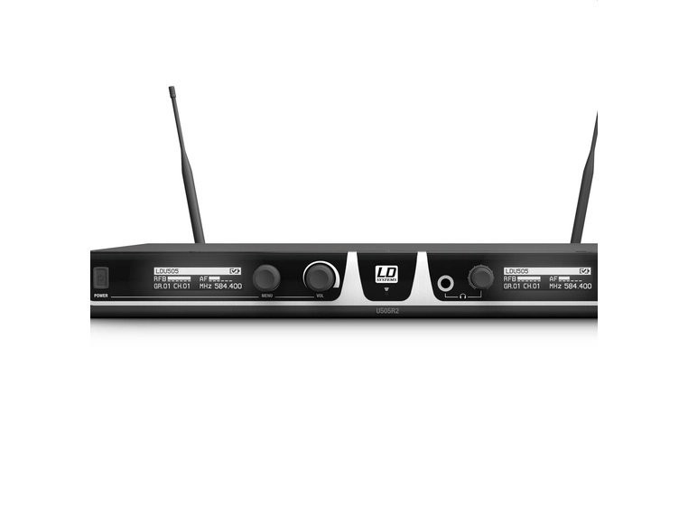 LD Systems U505 BPH 2 trådløst system med 2x lommesender og 2x hodebøylemik 