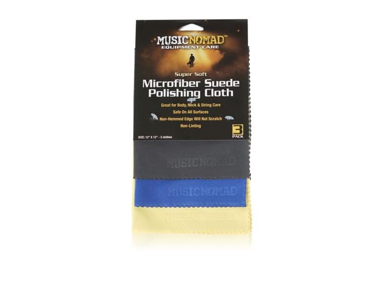 Music Nomad MN203 Suede Polishing Cloth Microfiber - 3 Pack