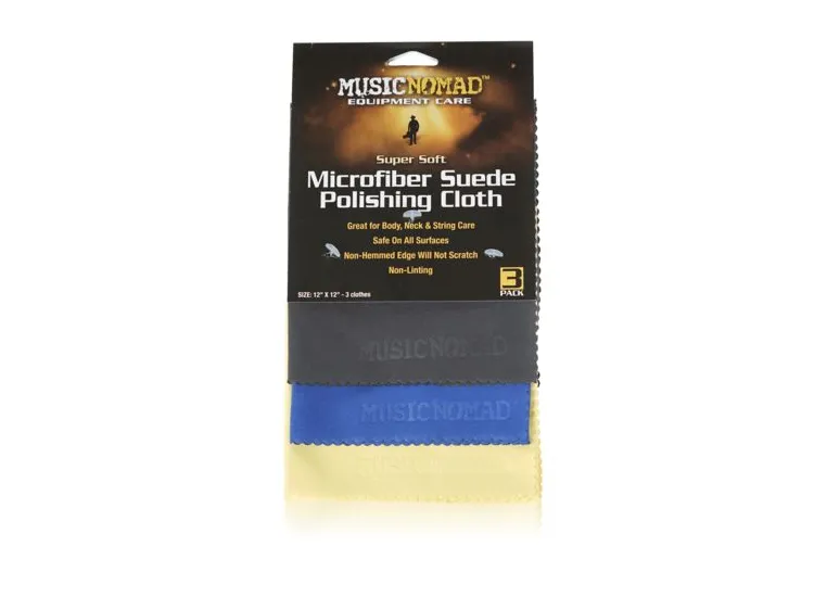 Music Nomad MN203 Suede Polishing Cloth Microfiber - 3 Pack 