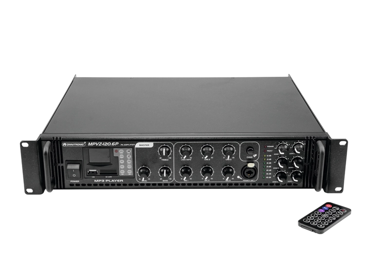 OMNITRONIC MPVZ-120.6P PA Mixing Amp 