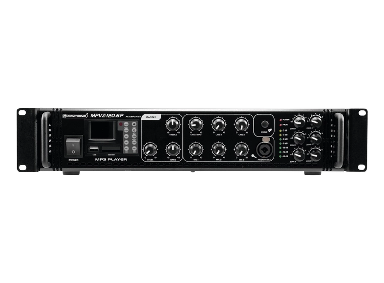OMNITRONIC MPVZ-120.6P PA Mixing Amp 