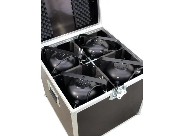 ROADINGER Flightcase 4x PAR-64 spot long 